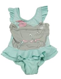 Světlemodré jednodílné plavky s Dumbem Disney