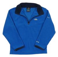 Modrá fleecová funkčná mikina s logom TRESPASS