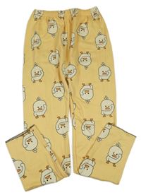 Žluté tepláky s kuřátky 