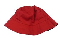 Červený plátenný obojstranný klobúk Primark