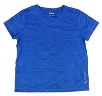 Modré melírované športové funkčné tričko Crivit