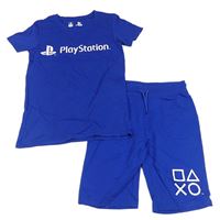 2set - modré tričko + teplákové kraťasy - Playstation