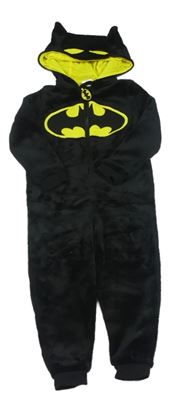 Čierna plyšová kombinéza s kapucí - Batman