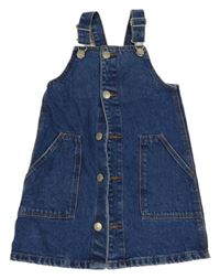 Tmavomodré na traké rifľové prepínaci šaty Denim Co.