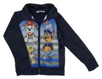 Tmavomodrá propínací sportovní mikina - Tlapková Patrola