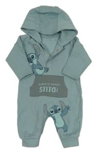 Zelenomodrá tepláková kombinéza so Stitchem a kapucňou George