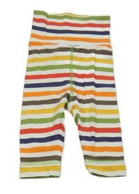 Bielo-farebné pruhované legíny H&M