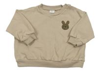 Béžová mikina s králíčkem Next