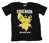 Černé tričko s Pikachu 