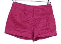 Dámské fuchsiové plátěné kraťasy H&M