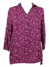 Dásmká purpurová vzorovaná halenka Laura Torelli 