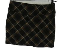 Dámska čierno-hnedá károvaná minisukňa H&M