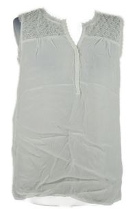 Dámska biela blúzka s čipkou Opus