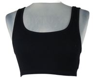 Dámská černá žebrovaná sportovní lambáda Primark 