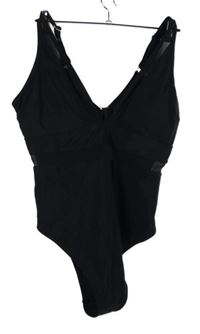 Dámske čierne jednodielne plavky Cupshe