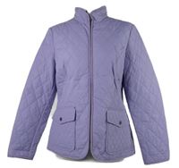 Dámská lila šusťáková prošívaná lehce zateplená bunda C&A