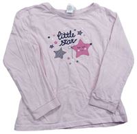Ružové tričko s hviezdami a nápisom Dopodopo