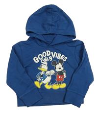 Modrá mikina s Mickey Mousem a přátely s kapucí Disney