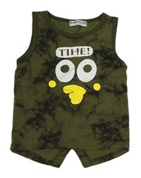 Khaki tielko s fľakmi a čumáčkem