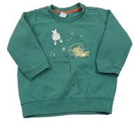 Zelená mikina s obrázkom