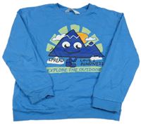 Modrá mikina s potlačou H&M