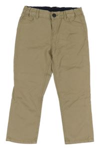 Béžové plátenné nohavice H&M