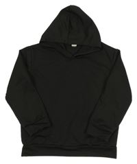 Čierna športová mikina s kapucňou