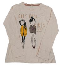 Svetloružové tričko s dievčatkom Name it