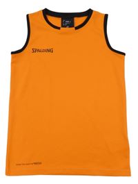 Oranžovo-čierne športové funkčné tielko SPALDING