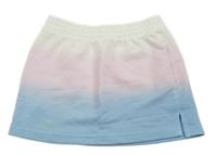 Modro-ružovo-biela tepláková sukňa Alive