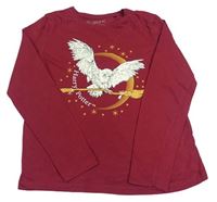 Vínové triko s Hedvikou - Harry Potter