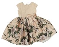 Světlrůžové šaty s květovanou sukní H&M