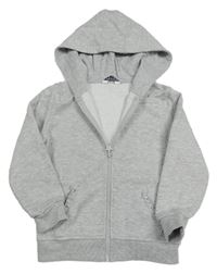 Sivá prepínaci mikina s kapucňou Primark