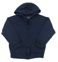 Tmavomodrá prepínaci mikina s kapucňou zn. Primark