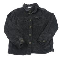 Tmavosivá menšestrová košeľová bunda M&S