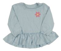 Světlemodrá tunika s květem Matalan