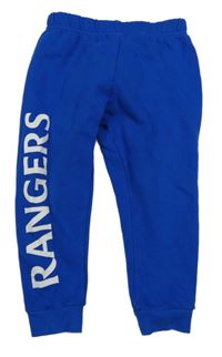 Zafírové futbalové tepláky s nápisem - Rangers