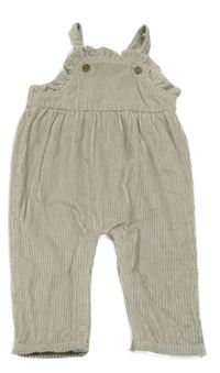 Sivé na traké manšestráky s volánikom George