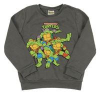Tmavosivá mikina so Želvami Ninja PRIMARK