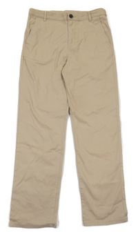 Béžové plátenné chino nohavice H&M