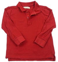 Červené polo tričko Zara