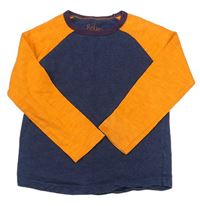 Tmavomodro-oranžové tričko Boden