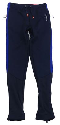 Tmavomodro-modré funkčné športové nohavice Decathlon