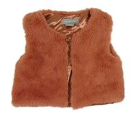 Staroružová kožušinová podšitá vesta Primark