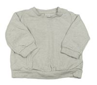 Sivá melírovaná mikina H&M