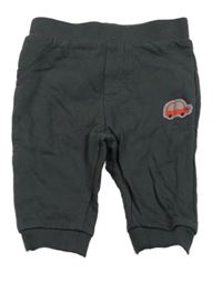 Tmavosivé tepláky s autom Smile