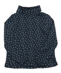 Tmavomodré tričko s hviezdičkami a rolákom C&A