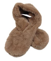 Nové - Starorůžová kožešinová šála H&M