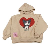 Béžová mikina Kuromi s kapucí Zara 