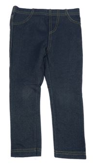 Tmavomodré legíny riflového vzhledu Primark 